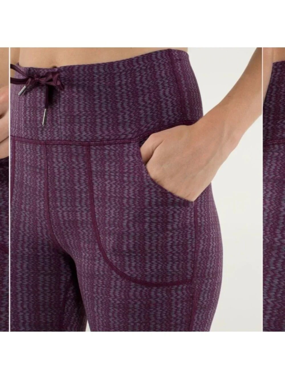 Lululemon Skinny Will Pant *Textured Ziggy Wee September Plum